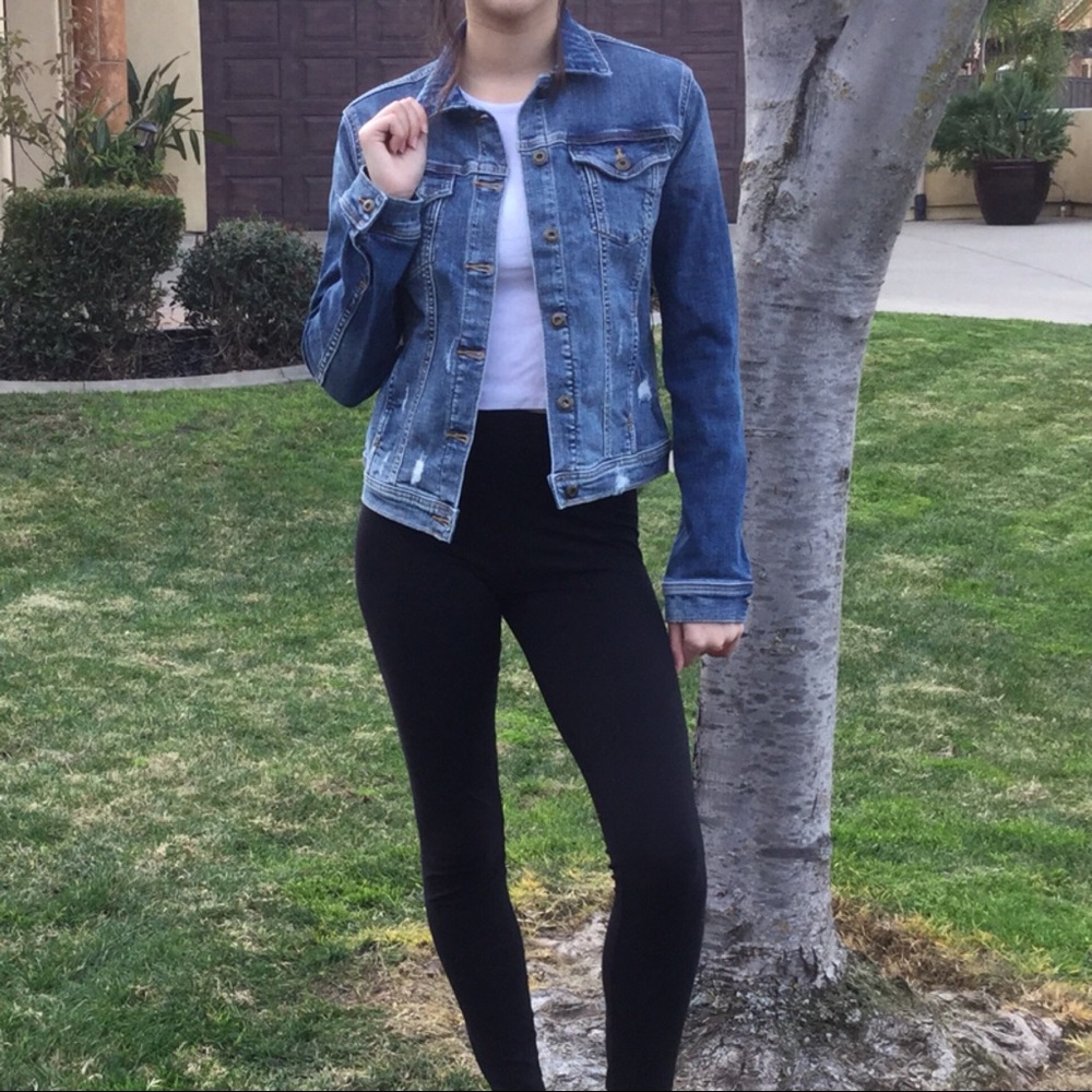 1 Left 🖤 Amora Distressed Jacket - Picture 4 of 8